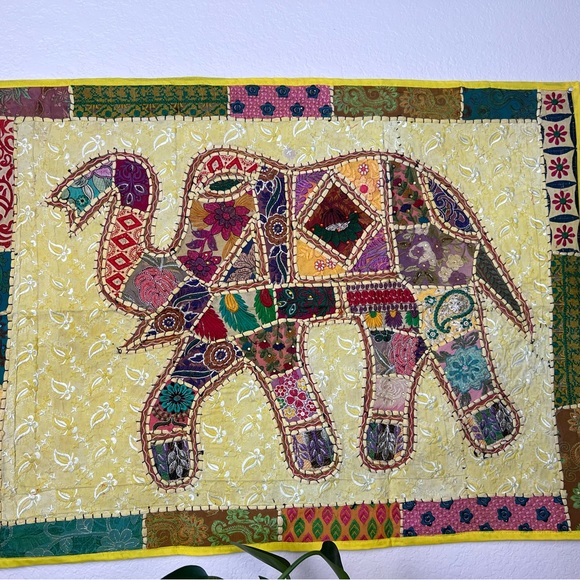 Handmade Patchwork Indian Tapestry - Picture 2 of 5